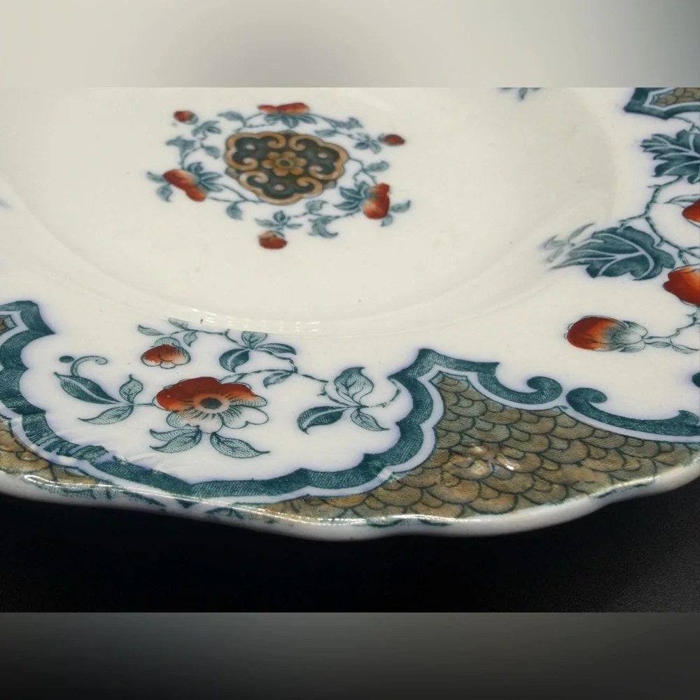 Sevres Hanley England JG Meakin (1890-1900) Antique Ironstone China Plate Dish